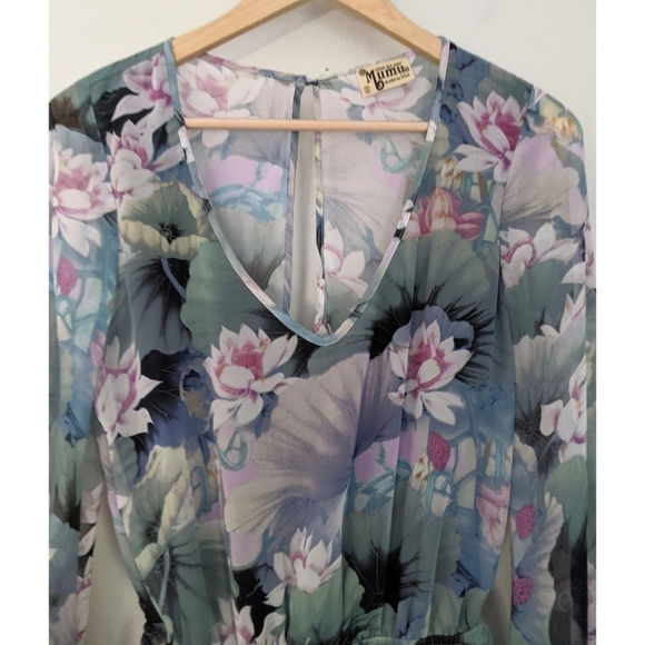 Show Me Your Mumu Rainey Mini Dress in Water Lily - Picture 4 of 9